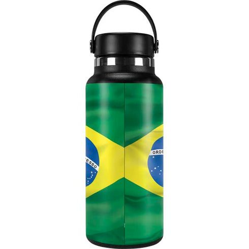 Brazil Flag Hydro Flask 32oz Wide Mouth Skin
